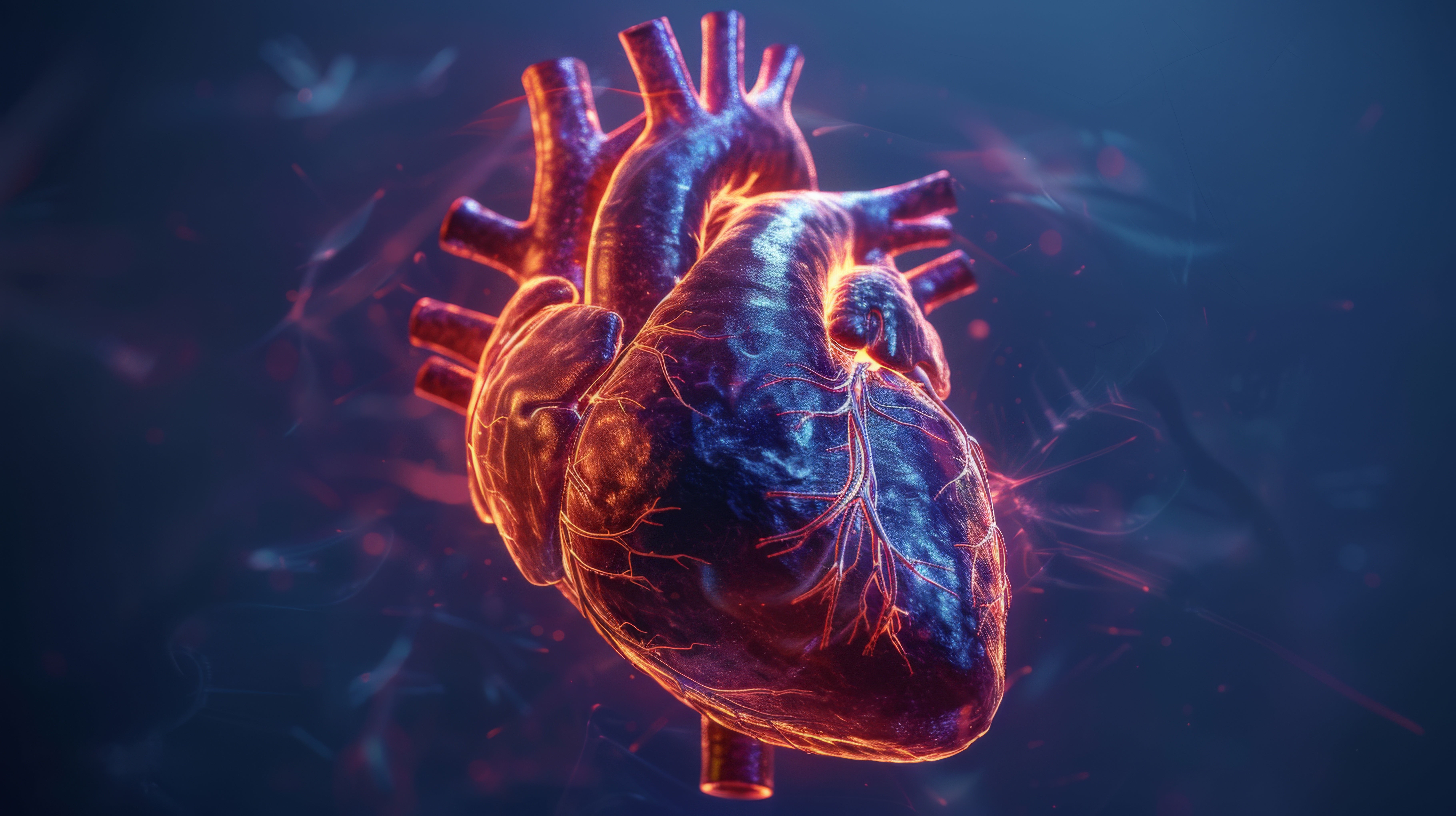 An animated heart demonstrating congenital heart diseases.